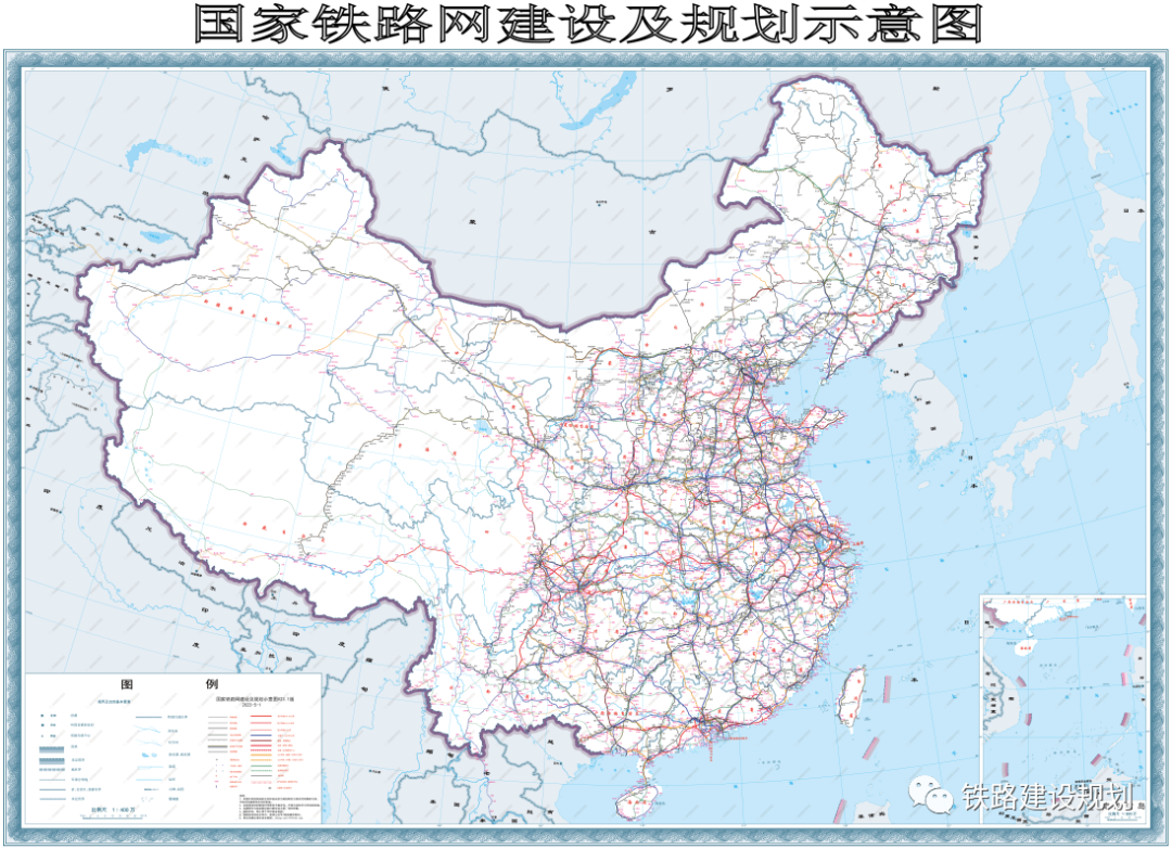 最新國家鐵路網建設及規劃示意圖•2023年5月版